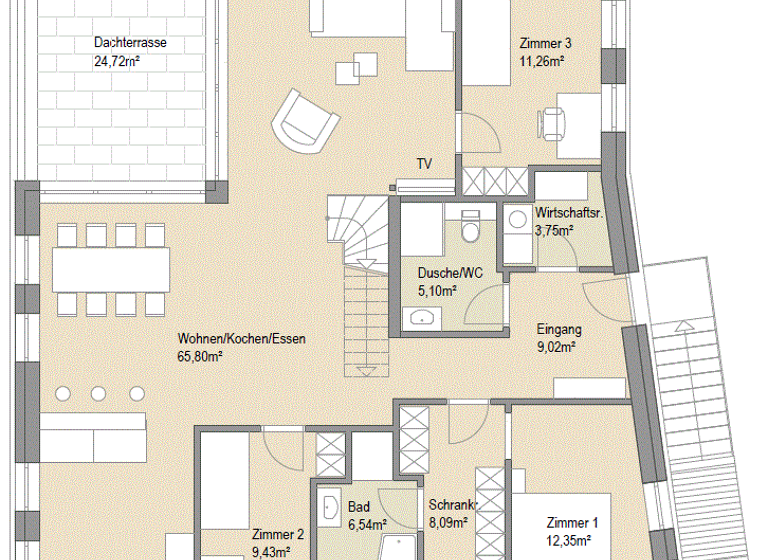 Wohnung zum Kauf - Erstbezug 5 Zimmer 154 m² Wattens 6112