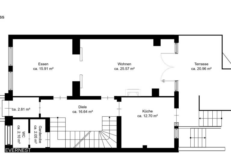 Reihenmittelhaus zum Kauf 1.590.000 € 7 Zimmer 202 m² 386 m² Grundstück Cracau Krefeld 47799