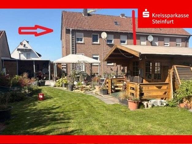 Doppelhaushälfte zum Kauf 239.000 € 6 Zimmer 120 m² 582 m² Grundstück Borghorst Steinfurt 48565