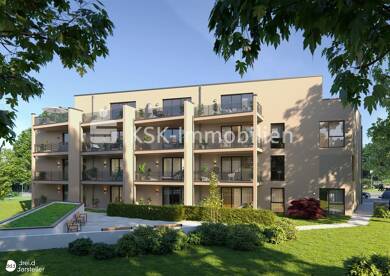 Wohnung zum Kauf - Neubau 389.000 € 2 Zimmer 59,9 m² Dachgeschoss, EG Wahllokal 62 Siegburg 53721