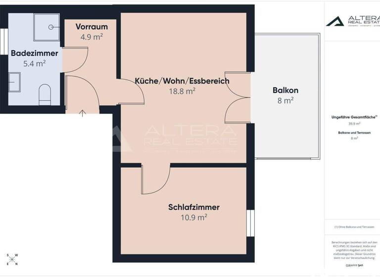 Wohnung zum Kauf 165.000 € 2 Zimmer 39,9 m² 1. Geschoss Lieboch 8501