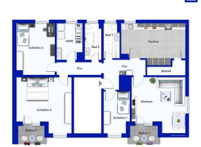 Wohnung zum Kauf 460.000 € 4 Zimmer 115 m² Buckow Berlin 12349