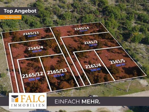 Grundstück zum Kauf 42.630 € 609 m² Grundstück Lozovac