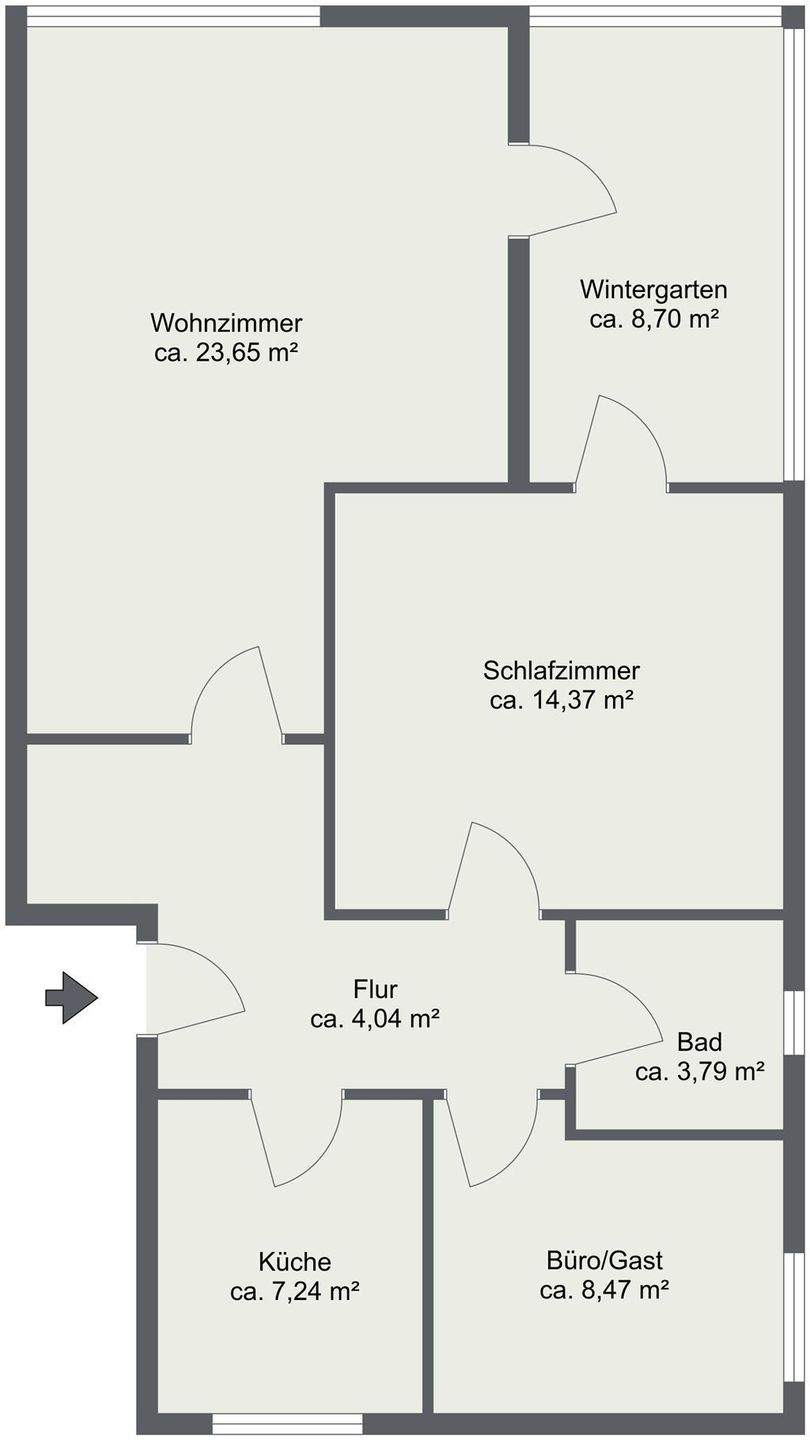 Immobilie in Ganderkesee - Gepflegte 3-Zimmer-Eigentumswohnung mit Garage! - Bild 3