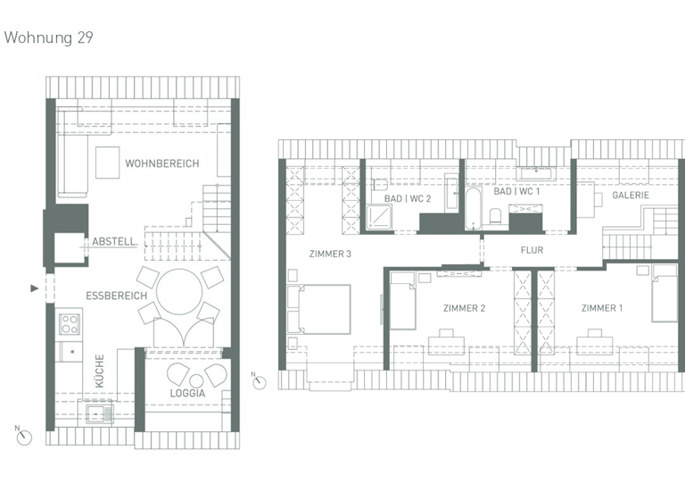 Maisonette zum Kauf provisionsfrei 895.000 € 4 Zimmer 111,6 m² 3. Geschoss frei ab sofort Ohlsdorfer Straße 79c Winterhude Hamburg 22297