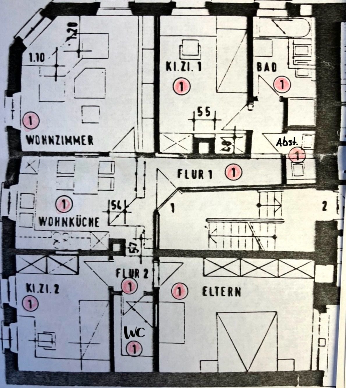 Wohnung zur Miete 930 € 4 Zimmer 94 m²<br/>Wohnfläche 01.02.2025<br/>Verfügbarkeit Kitzingen Kitzingen 97318