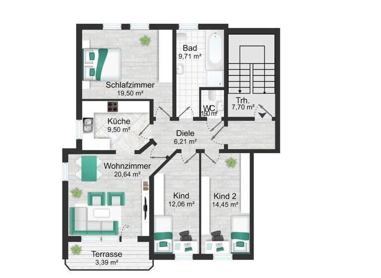 Wohnung zum Kauf 4 Zimmer 94,2 m² Treysa Schwalmstadt 34613