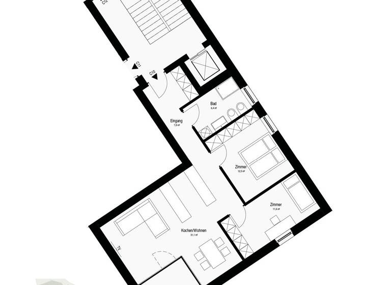 Wohnung zum Kauf 420.000 € 3 Zimmer 69,4 m² 3. Geschoss Pustertaler Straße 17 Kiens 39030