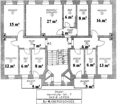 Wohnung zum Kauf 110.000 € 2 Zimmer 52,6 m²<br/>Wohnfläche 4.<br/>Geschoss Herrnhuter Straße 7 Anger-Crottendorf Leipzig 04317