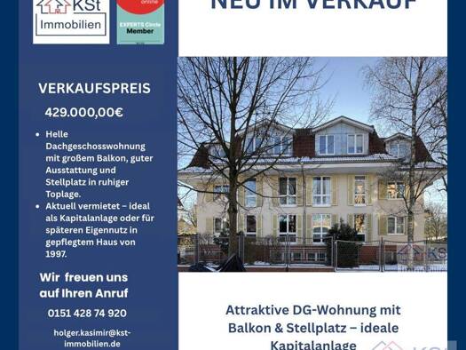 Wohnung zum Kauf 429.000 € 3 Zimmer 83 m² EG Babelsberg Nord Potsdam / Babelsberg 14482