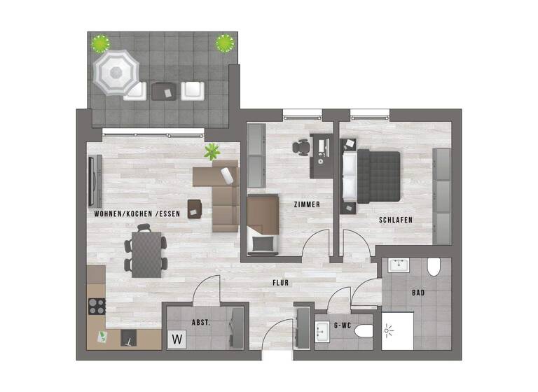 Wohnung zur Miete - Erstbezug 1.160 € 3 Zimmer 83 m² 3 Geschosse frei ab 01.09.2026 Innenstadt Detmold 32756