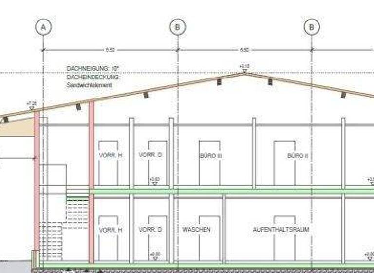 Lagerhalle zur Miete - Erstbezug 13.260 € 1.560 m² Lagerfläche teilbar ab 240 m² Wörth Wörth a. d. Donau 93086