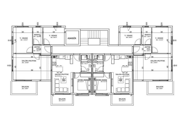 Studio zum Kauf 127.000 € 3 Zimmer 79 m² EG Antalya 07112