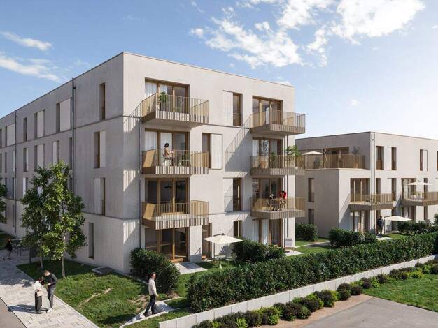 Wohnung zum Kauf - Neubau provisionsfrei 424.000 € 3 Zimmer 79,9 m² 1. Geschoss Krokusweg 18 Blankenloch Stutensee 76297