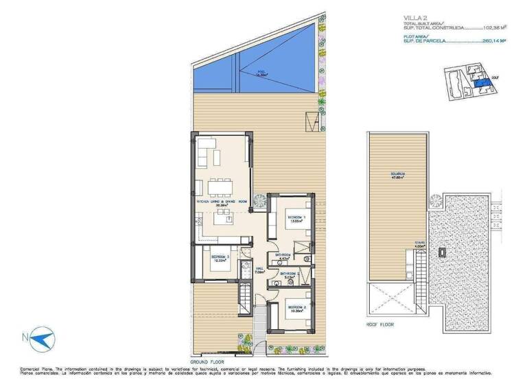 Villa zum Kauf - Erstbezug provisionsfrei 599.000 € 4 Zimmer 104 m² 260 m² Grundstück Los Alcazares