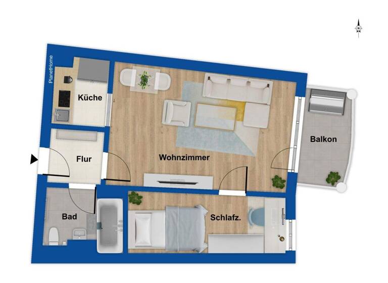 Wohnung zum Kauf 255.000 € 2 Zimmer 40 m² 2. Geschoss Karlsfeld 85757