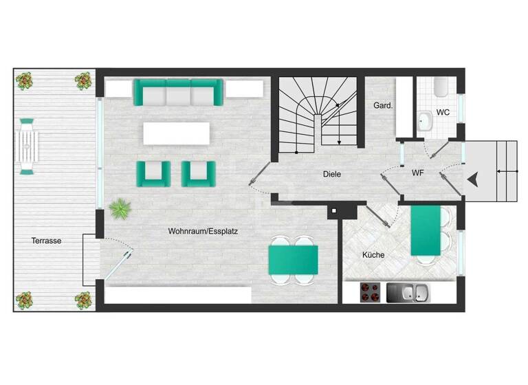 Reihenmittelhaus zum Kauf 450.000 € 5 Zimmer 129,4 m² 237 m² Grundstück Ensen Köln 51149