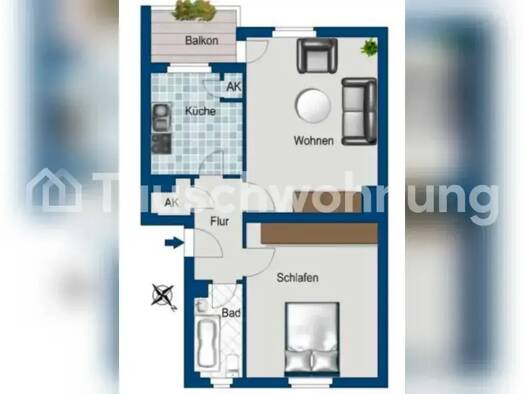 Wohnung zur Miete Tauschwohnung 650 € 2 Zimmer 55 m² Spandau Berlin 13585