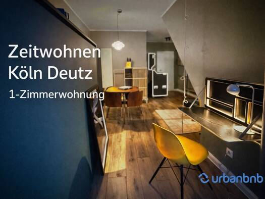 Studio zur Miete auf Zeit 1.350 € 1 Zimmer 24 m² frei ab 03.09.2026 Eitorfer Strasse 0 Deutz Köln 50679