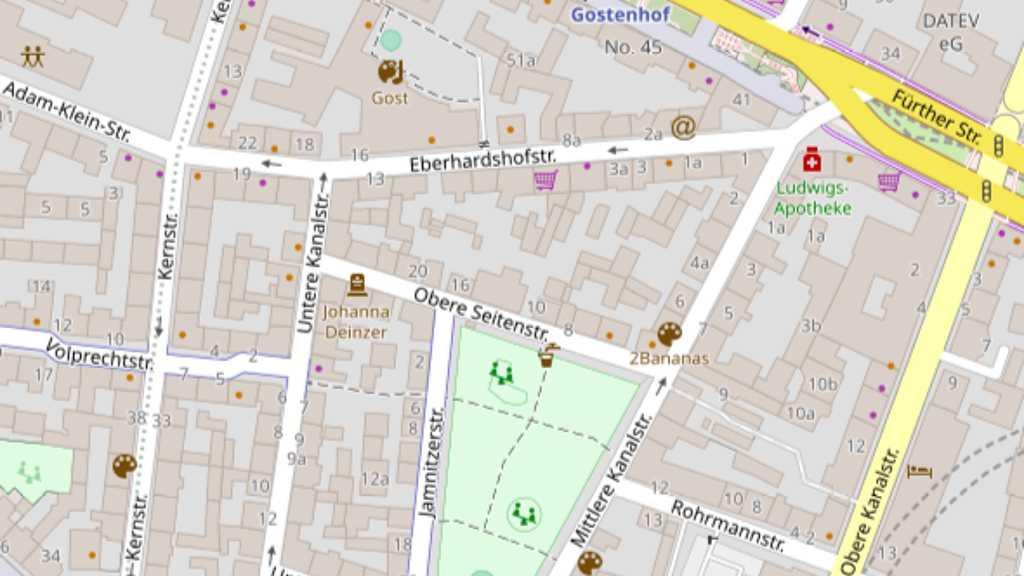 Mehrfamilienhaus zum Kauf als Kapitalanlage geeignet 2.100.000 € 450 m² 350 m² Grundstück Gostenhof Nürnberg 90429