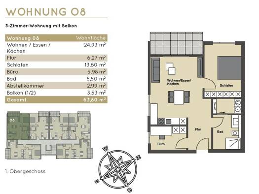 Wohnung zum Kauf provisionsfrei 380.000 € 3 Zimmer 63,8 m² Neumarkt 92318