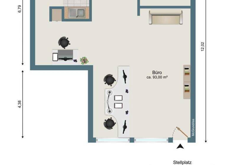 Bürofläche zur Miete 500 € 1 Zimmer 50 m² Bürofläche Türkheim 86842