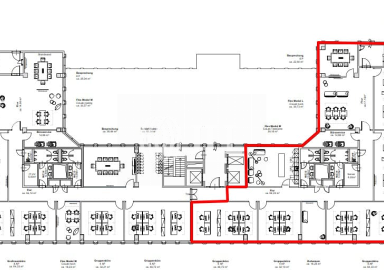 Bürofläche zur Miete provisionsfrei 14 € 4.829 m² Bürofläche teilbar ab 535 m² Lörick Düsseldorf 40547