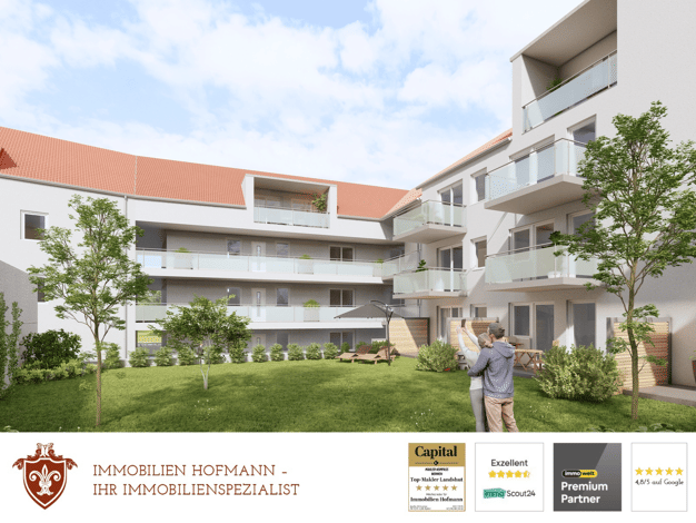 Wohnung zum Kauf - Erstbezug 239.500 € 2 Zimmer 43,7 m² EG frei ab 01.12.2027 Geisenhausen Geisenhausen 84144