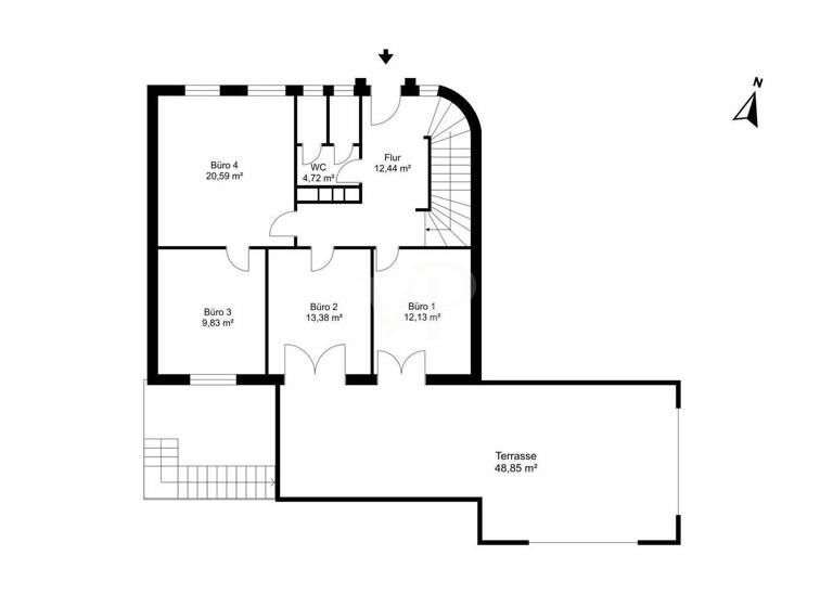 Bürogebäude zur Miete 3.190 € 10 Zimmer 177 m² Bürofläche Lochham Gräfelfing / Lochham 82166