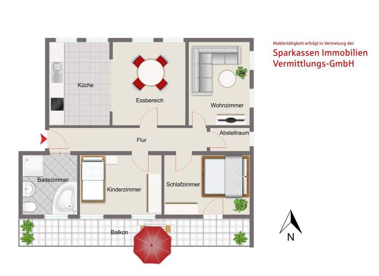 Wohnung zum Kauf 298.000 € 3,5 Zimmer 106,4 m² Weiden 92637