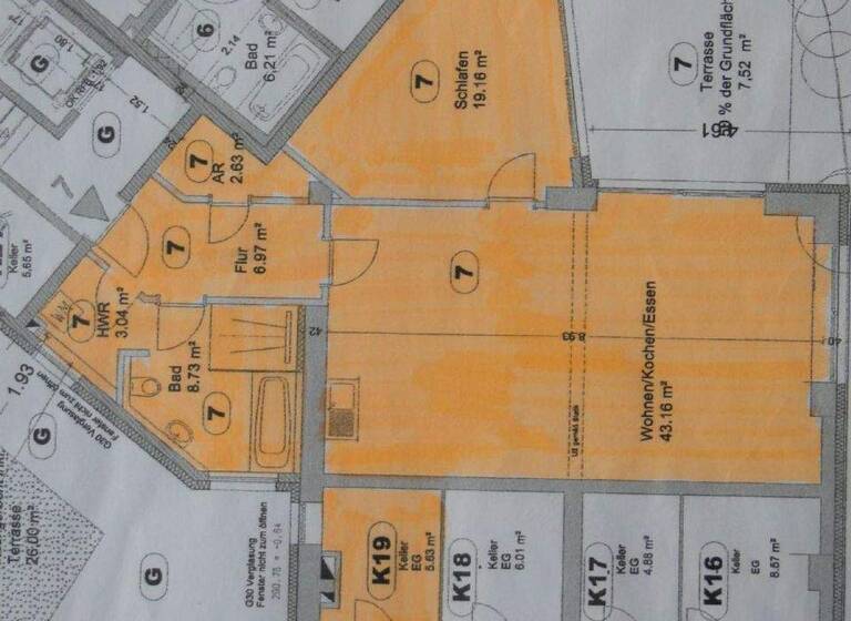 Terrassenwohnung zum Kauf 450.000 € 2 Zimmer 88 m² Dambach Fürth 90768