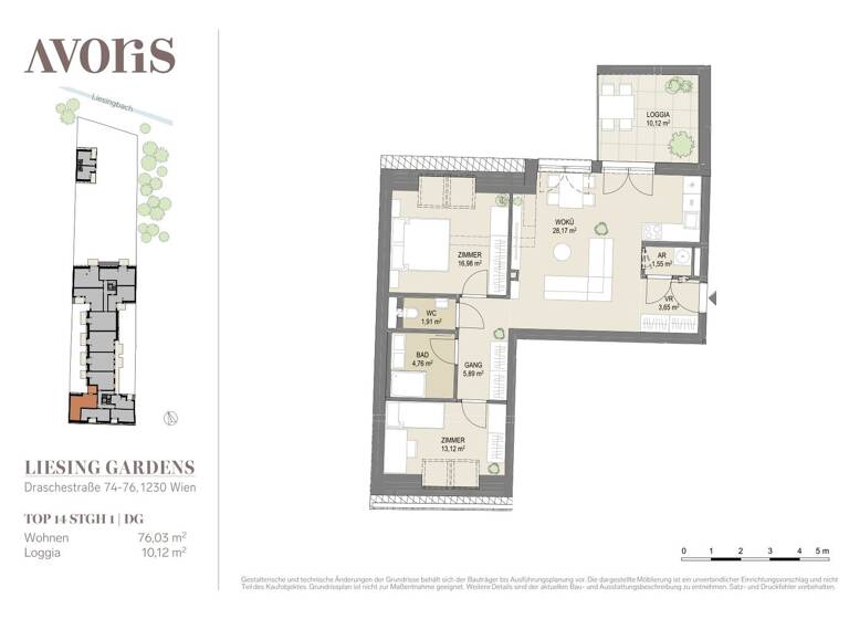Wohnung zum Kauf - Erstbezug provisionsfrei 489.000 € 3 Zimmer 76 m² Wien 1230