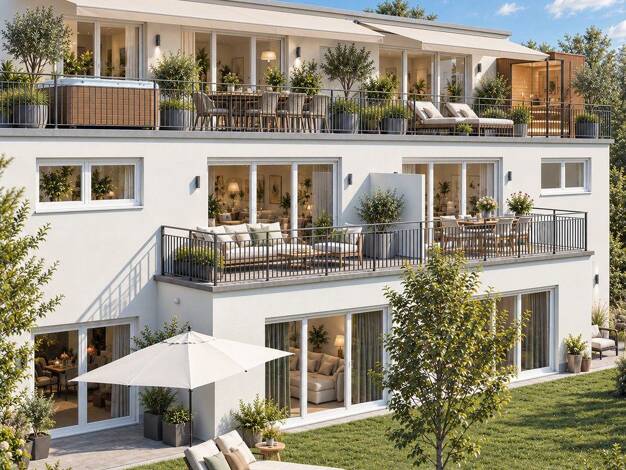 Penthouse zum Kauf - Erstbezug provisionsfrei 929.000 € 3 Zimmer 131 m² 2. Geschoss Augsburger Straße 35 b Gersthofen Gersthofen 86368