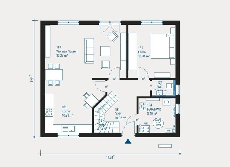 Haus zum Kauf 516.000 € 5 Zimmer 171,8 m² 800,3 m² Grundstück Niederaichbach 84100