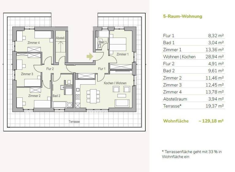 Penthouse zum Kauf - Erstbezug provisionsfrei 620.000 € 5 Zimmer 129,2 m² 4. Geschoss frei ab sofort Am Eichelberg 1k Medingen Ottendorf-Okrilla 01458