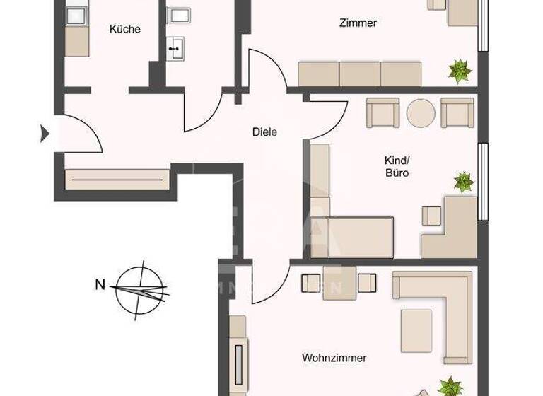Wohnung zum Kauf 449.500 € 3 Zimmer 72 m² 2. Geschoss Alsterdorf Hamburg / Alsterdorf 22297