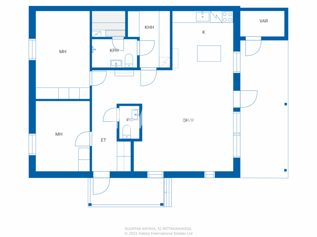 Doppelhaushälfte zum Kauf 189.000 € 3 Zimmer 85,5 m²<br/>Wohnfläche 845 m²<br/>Grundstück Ouluntie 3 Raahe 92100