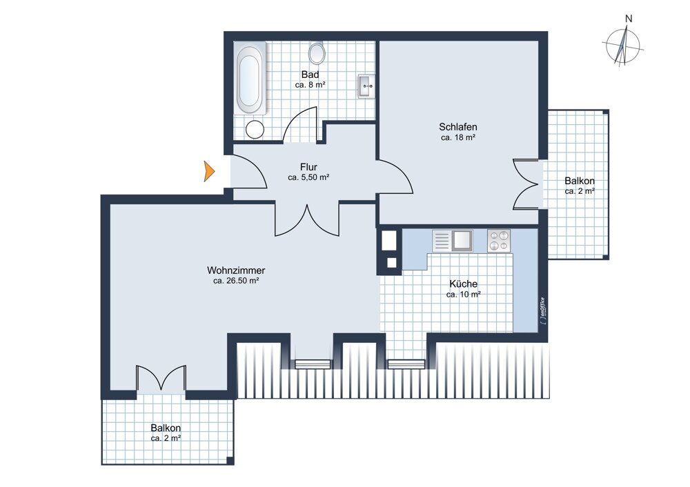 Wohnung zur Miete 690 € 2 Zimmer 72 m²<br/>Wohnfläche ab sofort<br/>Verfügbarkeit Schrobenhausen Schrobenhausen 86529