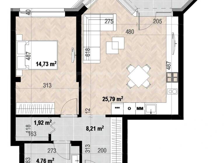 Studio zum Kauf 203.000 € 2 Zimmer 79,7 m² Sofia
