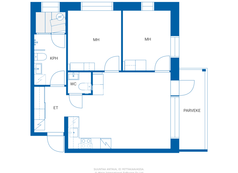 Studio zum Kauf 444.000 € 3 Zimmer 56,5 m² 3. Geschoss Laaksokuja 4 B Kittilä 99130