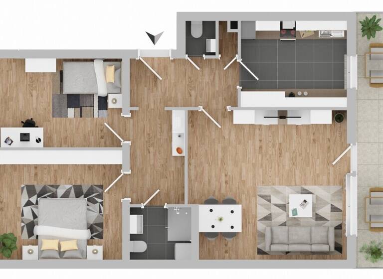 Wohnung zum Kauf 160.000 € 3 Zimmer 83 m² Roxheim Bobenheim-Roxheim 67240