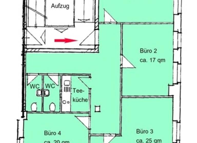 Bürofläche zur Miete provisionsfrei 932 € 116,4 m² Bürofläche Geschwister-Scholl-Straße 36 Neustadt Brandenburg an der Havel 14776