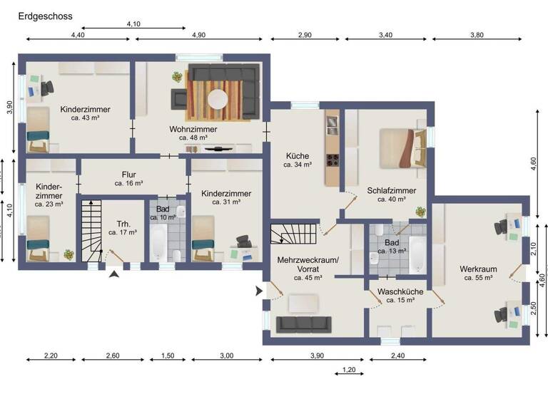 Mehrfamilienhaus zum Kauf 235.000 € 9 Zimmer 140 m² 2.569 m² Grundstück frei ab sofort Dielingen Stemwede 32351