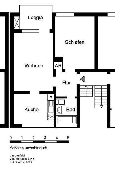 Wohnung zur Miete 586 € 2 Zimmer 49,4 m²<br/>Wohnfläche 13.01.2025<br/>Verfügbarkeit Von-Holstein-Str. 6 Langenfeld - Mitte Langenfeld 40764