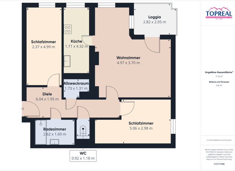 Wohnung zum Kauf 199.000 € 3 Zimmer 73 m² Untereisenfeld Wels 4600