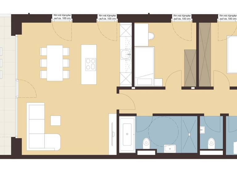 Terrassenwohnung zum Kauf - Erstbezug 599.000 € 3 Zimmer 76,4 m² Auf dem Bühel 1 Wolfurt 6922