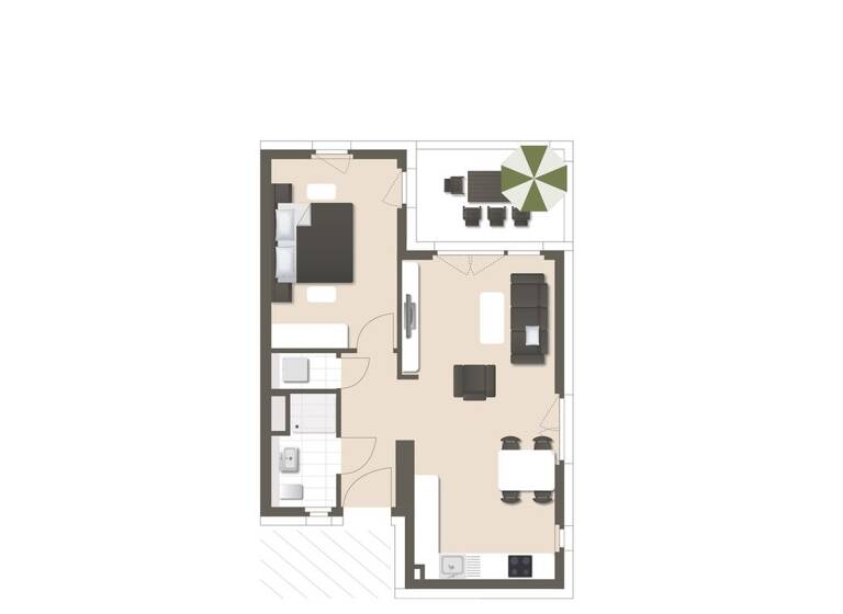 Wohnung zum Kauf provisionsfrei 430.600 € 2 Zimmer 59,6 m² 1. Geschoss Langackerweg 8 Haslach Freiburg im Breisgau 79115