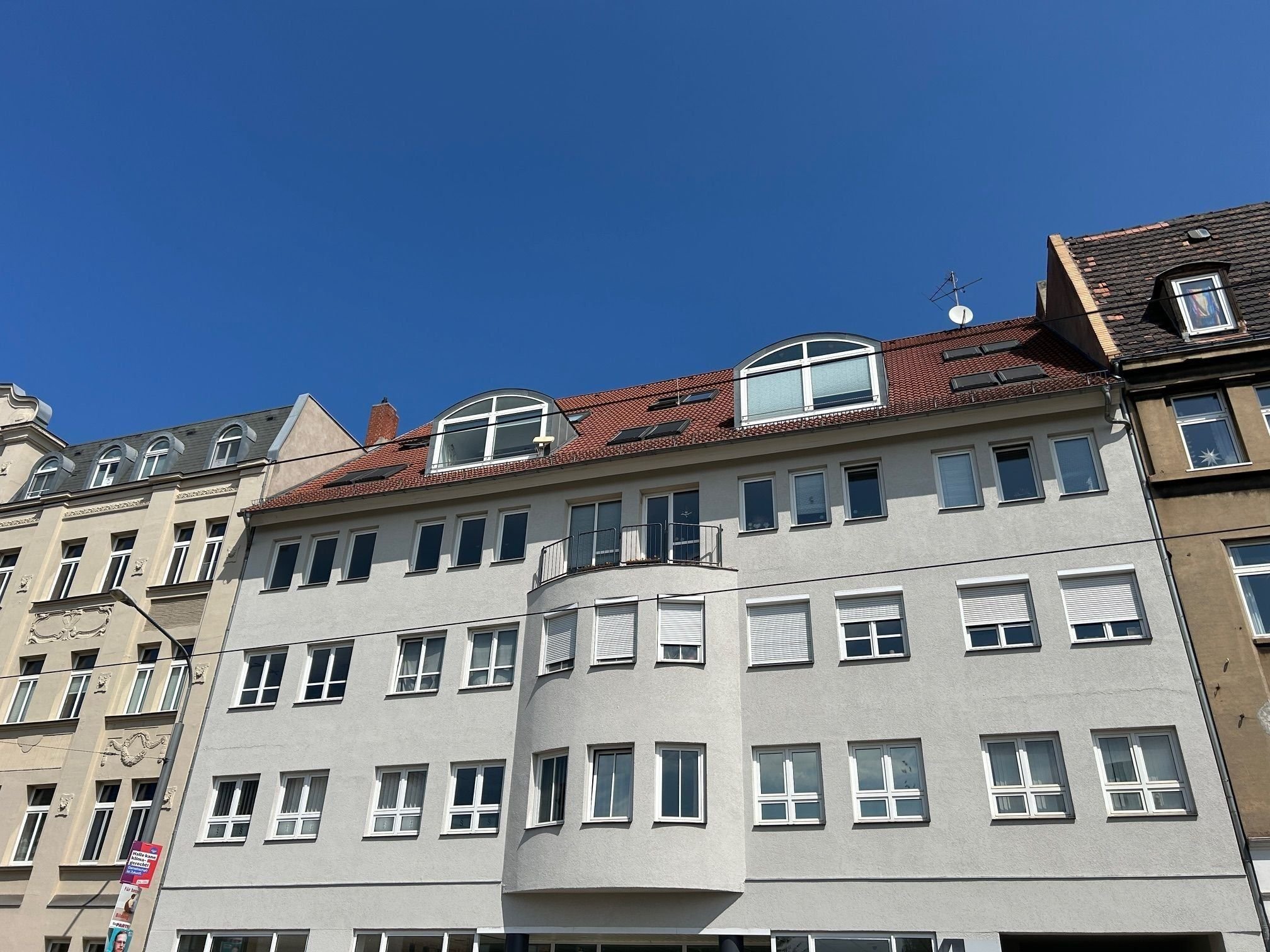 Wohnung zur Miete 560 € 2 Zimmer 62,2 m²<br/>Wohnfläche 2.<br/>Geschoss ab sofort<br/>Verfügbarkeit Berliner Straße 4 Am Wasserturm / Thaerviertel Halle (Saale) 06112