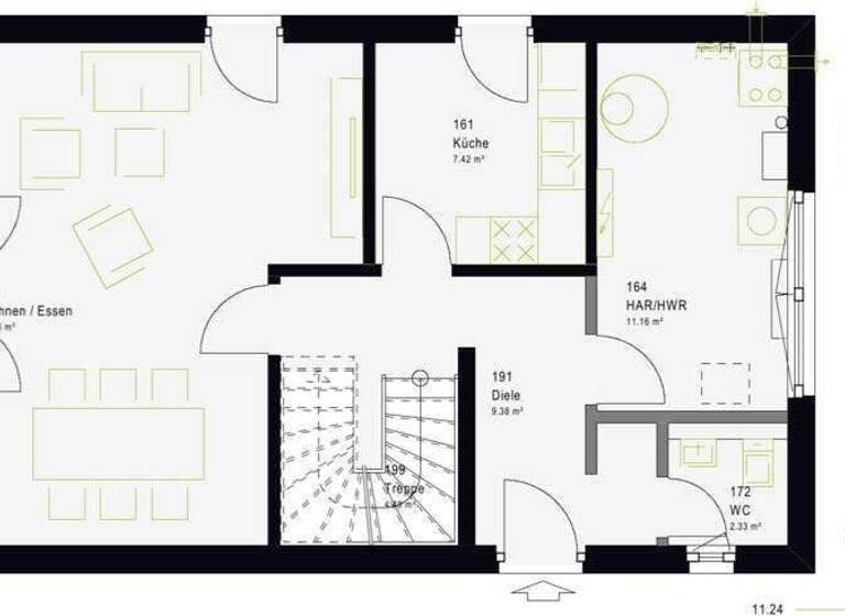 Haus zum Kauf - Erstbezug provisionsfrei 447.000 € 6 Zimmer 190 m² 284 m² Grundstück Borsdorf 04451