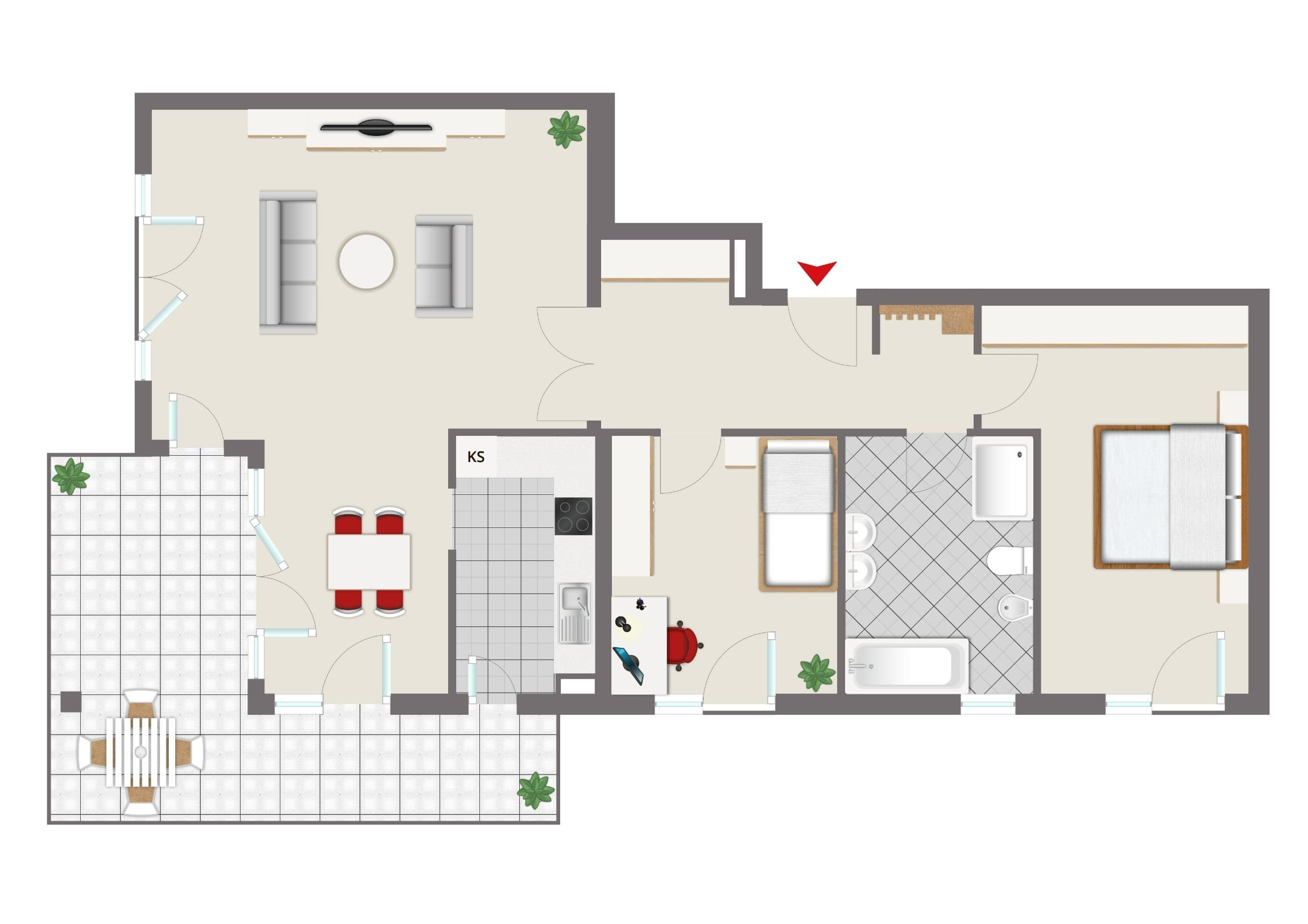 Wohnung zum Kauf 1.099.000 € 3 Zimmer 109,8 m²<br/>Wohnfläche Nymphenburg München 80639